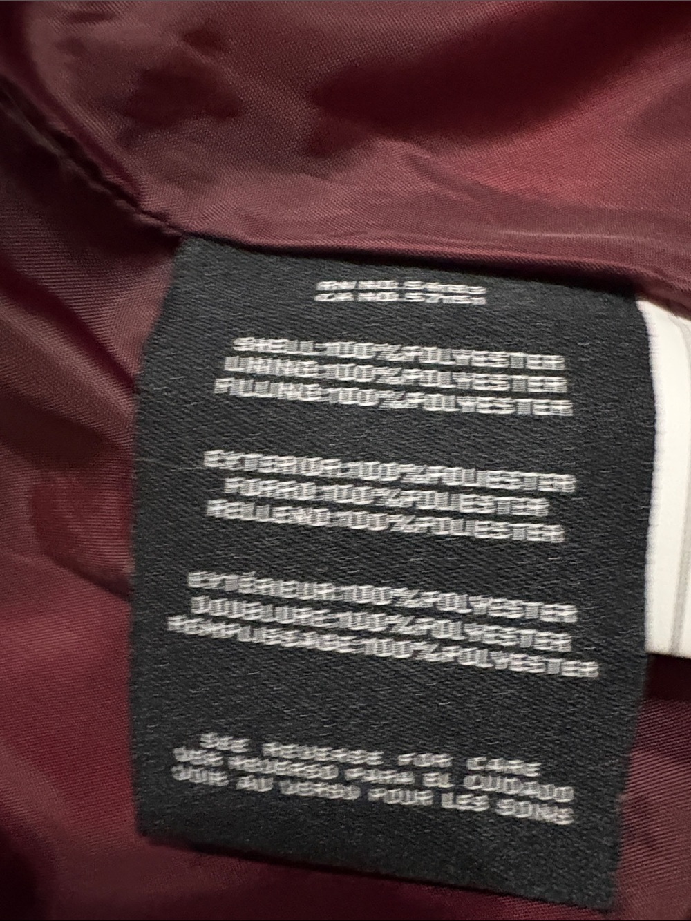 Cole Haan Quilted Puffer Vest - Burgundy women’s Small - Picture 8 of 12